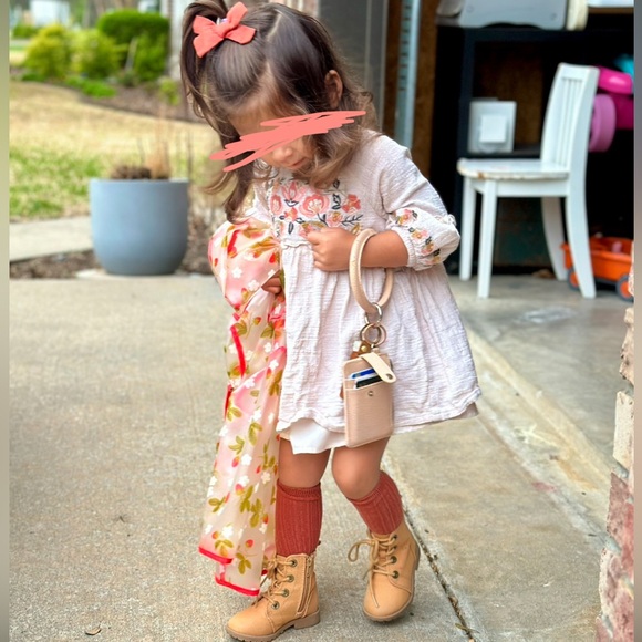 Jessica Simpson Toddler Embroidered Floral Dress boho cottagecore - Picture 2 of 8